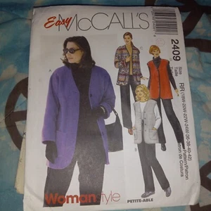 McCalls 2409 Womens 18W-42 Outfits   Sewing Pattern VTG UNCUT - Picture 1 of 3