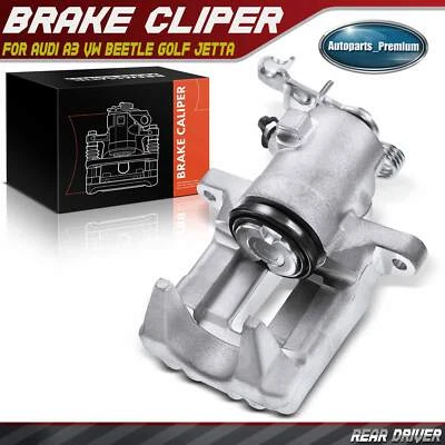 Rear Left Side Disc Brake Caliper for Audi A3 10-13 Volkswagen Beetle Jetta Golf - Image 1 of 4