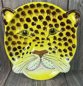 "Leopard" Collector / Decorative Plate - Made In Italy - Picture 1 of 3