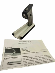 6-IN-1 Book Light 2 Hi Light - 1 fein - Kugelschreiber Taschenlampe - Bild 1 von 1