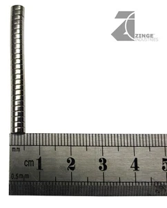 Imán de tierras raras Zinge Industries 5 mm de diámetro 2 mm de grosor N35 x 25 A-MAG09 - Imagen 1 de 1