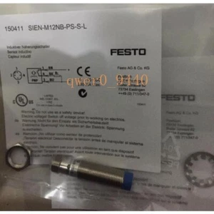 New One Festo SIEN-M12NB-PS-S-L 150411 Proximity Sensor Free Shipping - Picture 1 of 2