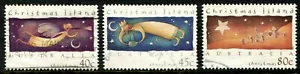 Isla de Navidad 1994 edición de Navidad conjunto de 3 buenos a fin usados - Imagen 1 de 1