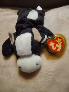 Ty 1993/1994 Beanie Baby Daisy Cow Retired PVC Pellets - Rare with Errors - Picture 1 of 5