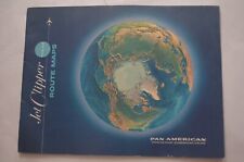 Vintage 1965 Pan American Airlines Jet Clipper Route Maps Guide Booklet