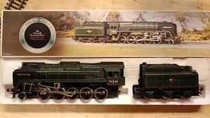 'Evening Star' Hornby R.303 Brittish Rail Class 9F 2-10-0 Locomotive + Tender HO - Picture 1 of 7
