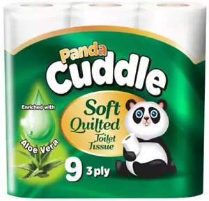 Papel higiénico Panda Cuddle Soft 3 capas enriquecido con aloe vera9x5pk 45 rollos - Imagen 1 de 1