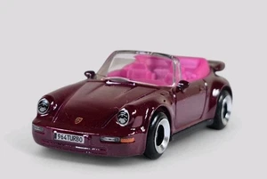 PORSCHE 911 TURBO CABRIOLET Diorama Collectible DieCast Model Car 1:64 LOOSE - Picture 1 of 8