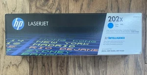 HP 202X CF501X - Cyan High Volume Cartridge - Nowy zapieczętowany OEM - Zdjęcie 1 z 3
