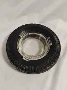 Dunlop Tire Ashtray Associated tire & battery Oak Park,IL  6" Diameter - Picture 1 of 7