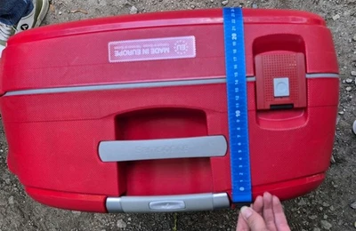 Roter Samsonite-Koffer, Groß (L), sehr guter Zustand. Original-Hartschale, ideal - Bild 1 von 4