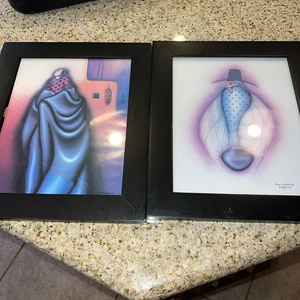 Robert Redbird Airbrush beide gerahmte Drucke - Bild 1 von 6