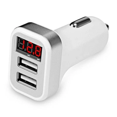 Advanced Dual USB Car Charger with Chip for Optimal Charging Efficiency - Image 1 of 4