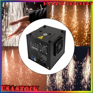 700W Feuerwerk Kaltfunken Maschine DMX Bühneneffekt Party Hochzeit Abwärts Spray - Bild 1 von 11