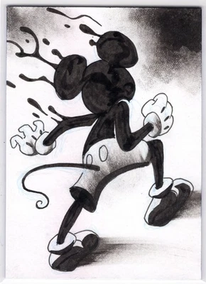 EPIC Mickey Mouse 1/1 Custom Sketch Card Autograph GARY SHIPMAN - Image 1 of 2