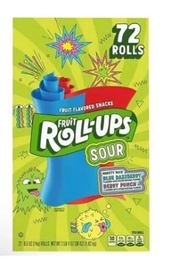 Fruit Roll-Ups Sour Variety Pack - 72 ct of Fun & Flavorful Snacks Candy - Picture 1 of 1