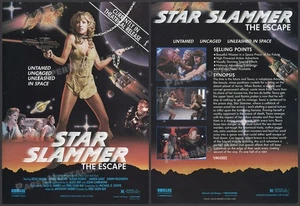 STAR SLAMMER - Original 1988 Trade AD / ADVERT _ Sandy Brooke _ Fred Olen Ray - Picture 1 of 3