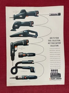 Vintage 1995 Print Ad Black And Decker VersaPak Tools Werbung - Bild 1 von 3