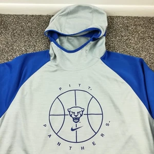 Pitt Panthers Basketball Hoodie Nike Center Swoosh Sweatshirt Mens XL - Picture 1 of 10