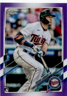 2021 Topps Chrome Update Purple Refractor #USC69 Trevor Larnach Rookie Twins - Image 1 of 2