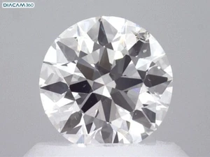 GIA Certified Huge 0.70 CT Natural Round Brilliant Cut Diamond E SI2 - Picture 1 of 5