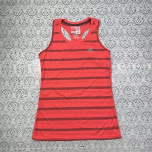 Adidas Ultimate Striped Fluorescent Tank Top Gym Training Damen XS Climalite - Bild 1 von 14