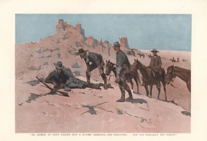 1899 Harper's Weekly: "PARECÍA HABER CAÍDO..." por Frederic Remington - Imagen 1 de 1