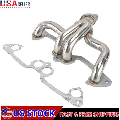 Stainless Steel Manifold Header w/ Gasket FOR Jeep Wrangler 2.5L L4 1991-2002 US Foto 1 de 4