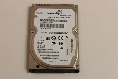 HP 160GB 7200RPM SATA II 3Gb/s 8MB Cache 2.5" 9.5mm Laptop Hard Drive -608745-00 - Image 1 of 4