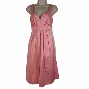 David's Bridal Sheath Dress Women's Size 8 Sleeveless Knee Length Fit & Flare - Picture 1 of 11