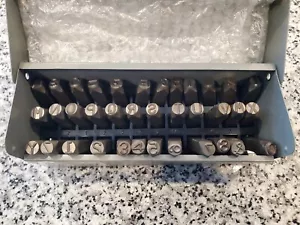 Standard Steel Hand Stamp Set, 1/2 in Shank ~ Numbers/Letters/& C.H. Hanson - Picture 1 of 6