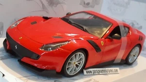FERRARI F12 TDF ROUGE BURAGO REF 26021 ECHELLE AU 1/24 EME voiture collection - Foto 1 di 6