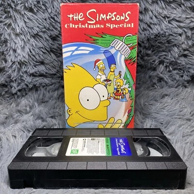 The Simpsons Christmas Special VHS Tape 1991 Classic Holiday Kids Family Cartoon - Image 1 of 4