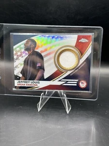 2024 TOPPS CHROME OLYMPICS JEFFREY LOUIS PLAYER WORN RELIC PATCH - Picture 1 of 2