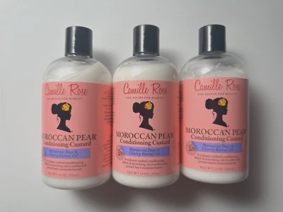 Lot of 3 x Camille Rose Moroccan Pear Conditioning Custard 12 oz 2 SEALED! - Image 1 of 4