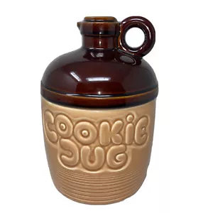 Barattolo biscottiera ceramica vintage COOKIE made in Japan marrone beige chiaro di luna brocca - Foto 1 di 12