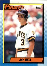 1990 Topps Pittsburgh Pirates Baseball Card #523 Jay Bell