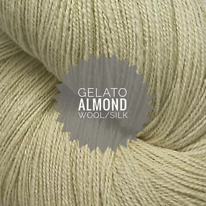 Gelato, Almond, 90% Wool/10% Silk, Hand-spun, Fingering-weight Yarn, 2 Oz Skein - Picture 1 of 2