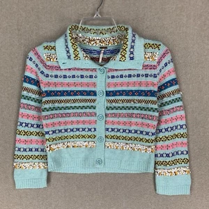 Free People Bolero Größe Small Wolle Fair Isle Cardigan Crop Achselzucken verziert - Bild 1 von 8