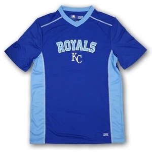 Kansas City Royals MLB Men's Blue V-Neck Short Sleeve Jersey New Without Tags - Picture 1 of 1