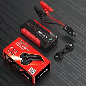 Avviatore Per Auto Camion Moto 1600 A 16000 mAh Schermo LCD Luce LED - Foto 1 di 9
