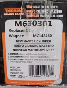 New Dorman M630301 Brake Master Cylinder Don't Judge The Part by its Box - Bild 1 von 11