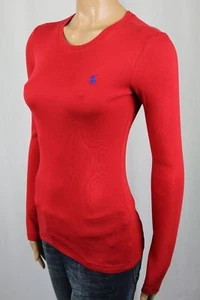 Ralph Lauren Red Long Sleeve Knit Top Shirt Crewneck NWT - Picture 1 of 1