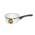 Enameled Black Helper Handle Home Kitchen Cooking Stewpan, Ducklings, 1.06 Qt