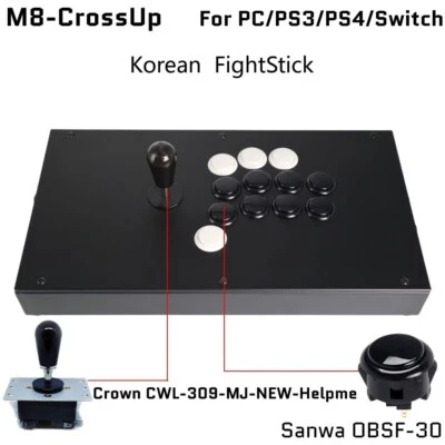 FightBox M8-CrossUP Arcade Joystick Game Controller for PC/PS/SWITCH - Image 1 of 4