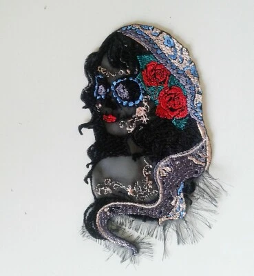 Santa Muerte Gypsy Death Extra Quality Sew-On Embroidered Patch  from Ukraine - Image 1 of 4