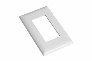 Mobile Home/RV Wirecon White Decorator Single Snap-On Plate - Picture 1 of 2