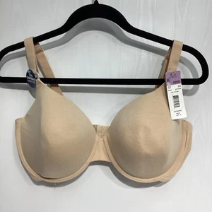 Fruit of the Loom Bra Beige 42DD Underwire NEW Lightly Lined - Picture 1 of 11