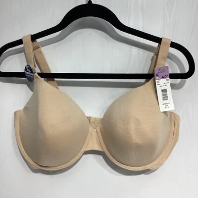 Sujetador Fruit of the Loom Beige 42DD Con Aros NUEVO Ligeramente Forrado Foto 1 de 4