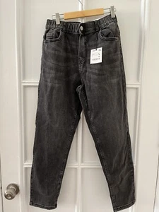 NEW Zara Boys Jeans Size 13-14 Years  162cm Adjustable Waist Black - Picture 1 of 8